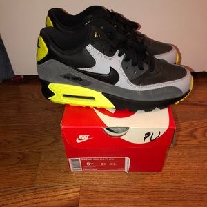 Nike Air Max 90 LTR blk gray Neon yellow